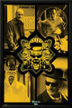 Breaking Bad Quad Poster showcasing iconic scenes from the series.