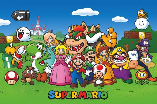 Super Mario Animated Poster Print - 36x24 Rolled Poster