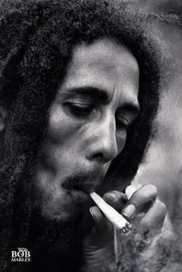 Bob Marley Smoke Poster featuring vibrant reggae art.