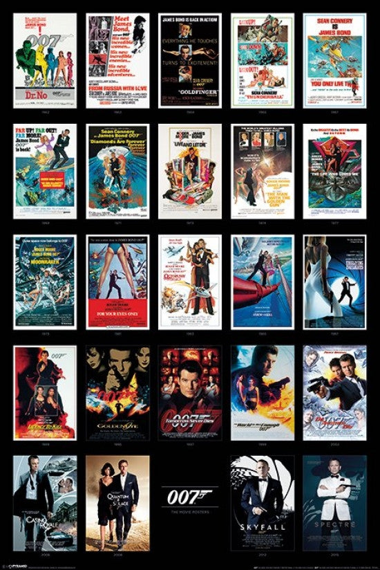 James Bond - 24 Movie Poster Print (24x36) - Rolled Poster