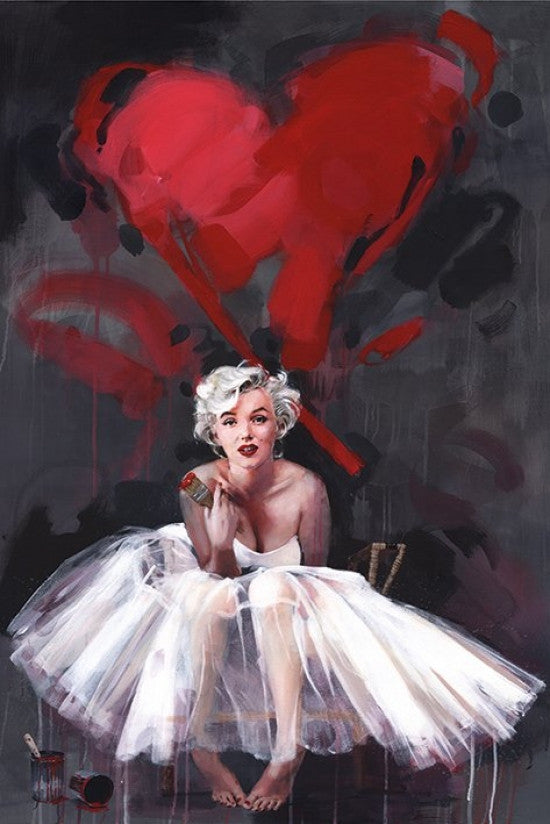 Marilyn Monroe Paint Poster Print - Rolled Poster 22x34