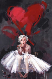 Marilyn Monroe Paint Poster Print - Rolled Poster 22x34