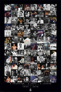 Muhammad Ali Montage Commemorative Poster Print - 24x36