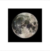 The Moon Rolled Poster Print - 16x16 Size