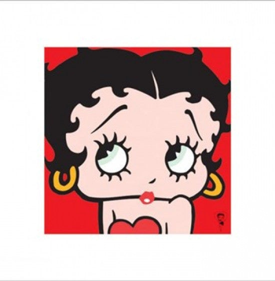 Betty Boop - Red Poster Print - Fun Retro Décor