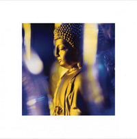 Blue Buddha Poster Print - Rolled Artwork for Home & Office