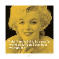 Marilyn Monroe iQuote Man Poster 16x16 - Vibrant art piece