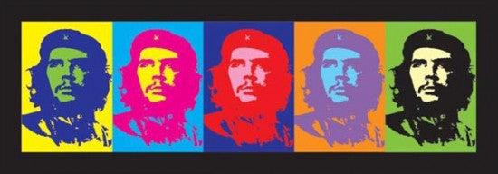 Che Guevara Slim Pop Art Poster Print - 38x13