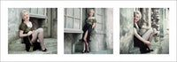 Marilyn Monroe Parisian Seri Poster Print - 38x13