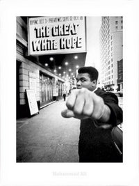 Muhammad Ali The Great White Poster Print