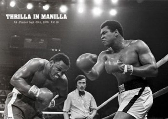 Muhammad Ali Thrilla In Manila Poster - Iconic boxing artwork