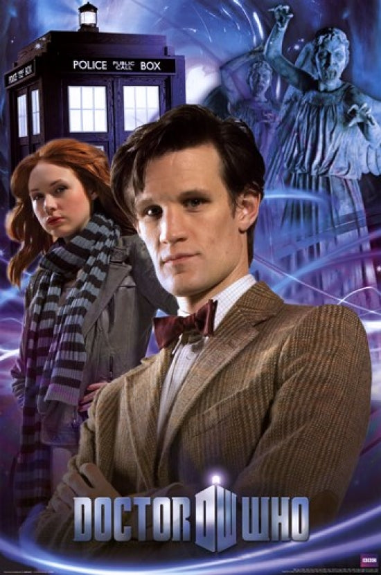 Doctor Who & Amy Poster Print - Sci-Fi Artwork
