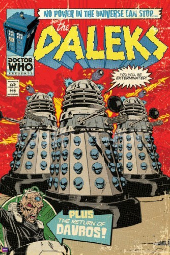 Doctor Who Dalek Comic Poster Print - 22x34