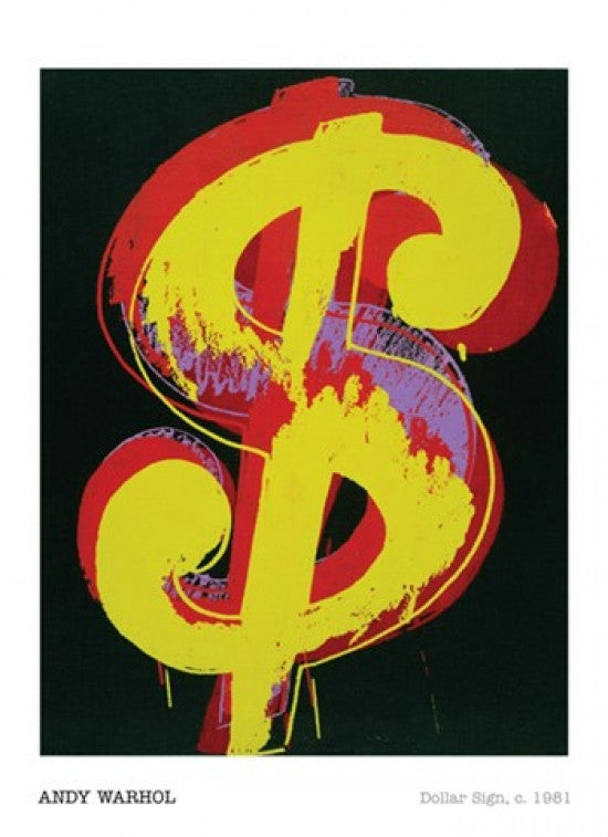 Dollar Sign, c.1981 Poster Print by Andy Warhol - 22x34