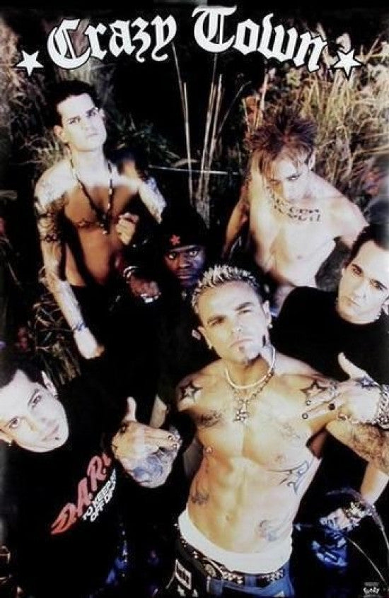Crazy Town Promotional Poster – Perfect for Home or Office