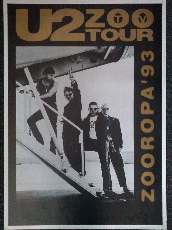 U2 Zoo TV Tour Zooropa 93 Poster - Rolled Print