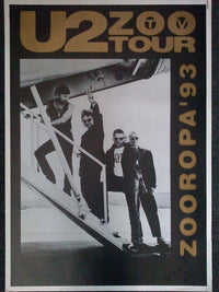 U2 Zoo TV Tour Zooropa 93 Poster - Rolled Print