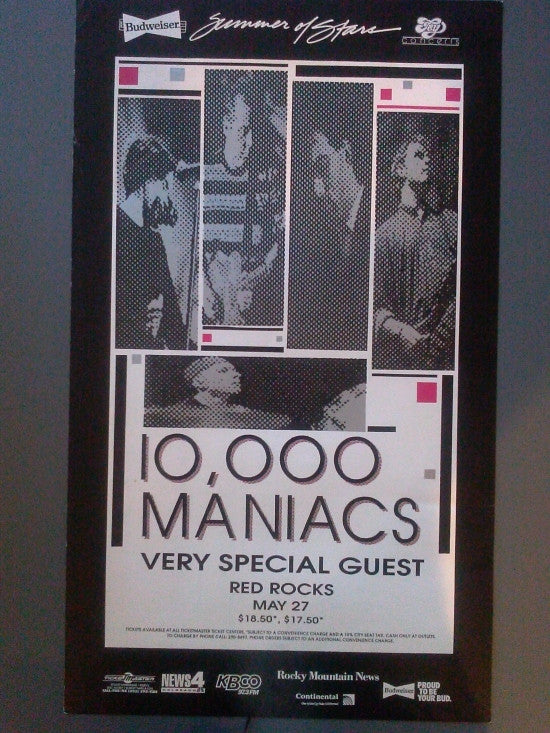 10,000 Maniacs Summer of Stars Rolled Poster