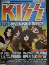 Kiss Once Just Wasn't Enough Poster Print showcasing emotional art.