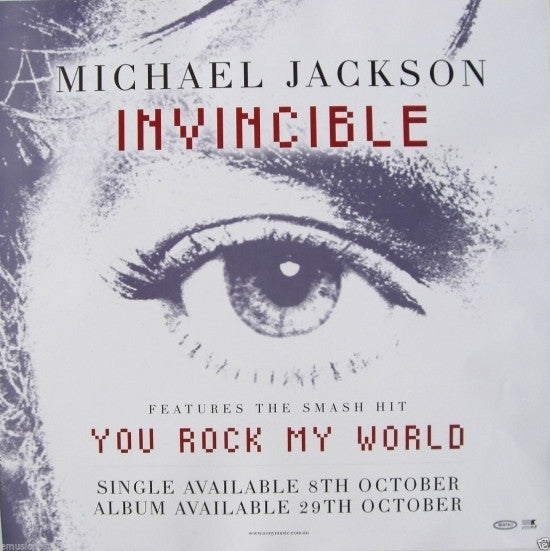 Michael Jackson Invincible Version 1 Rolled Poster