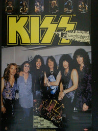 Kiss MTV Unplugged Poster showcasing the rock band in an iconic performance.
