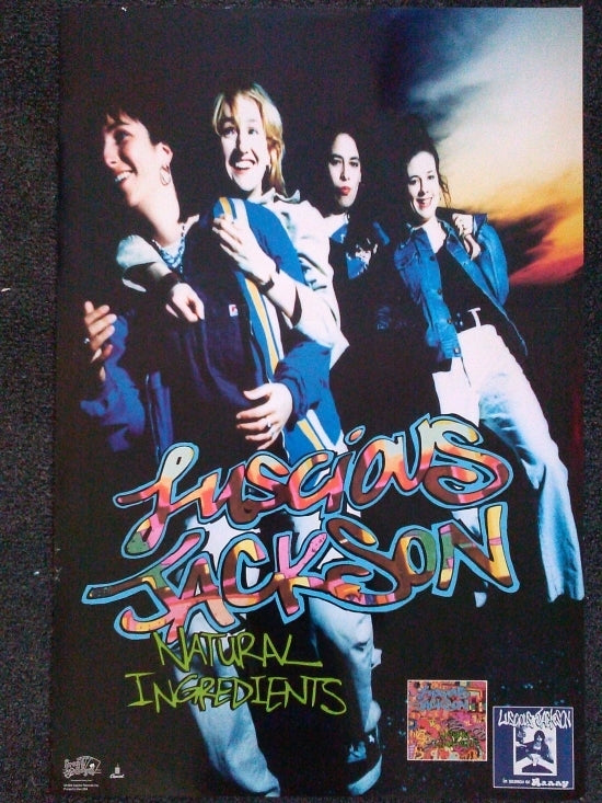 Luscious Jackson Natural Ingredients Poster Print showcasing vibrant colors and design.