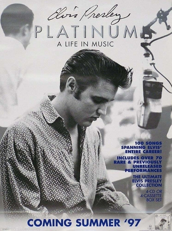 Elvis Presley Platinum Poster - Iconic Music Legend Wall Art