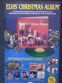 Elvis Presley Christmas Album Poster - Rolled Print