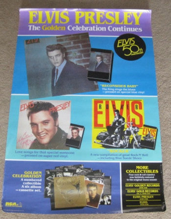 Elvis Presley Golden Celebration 50th Anniversary Poster