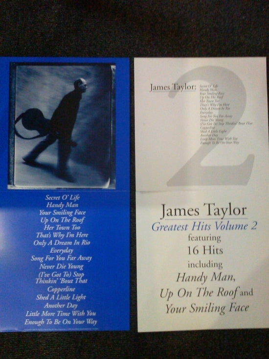 James Taylor Greatest Hits Vol 2 Poster Print - Music Art