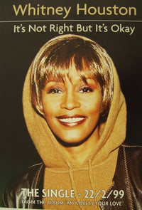 Whitney Houston It's Not Right but It's Okay Poster Print