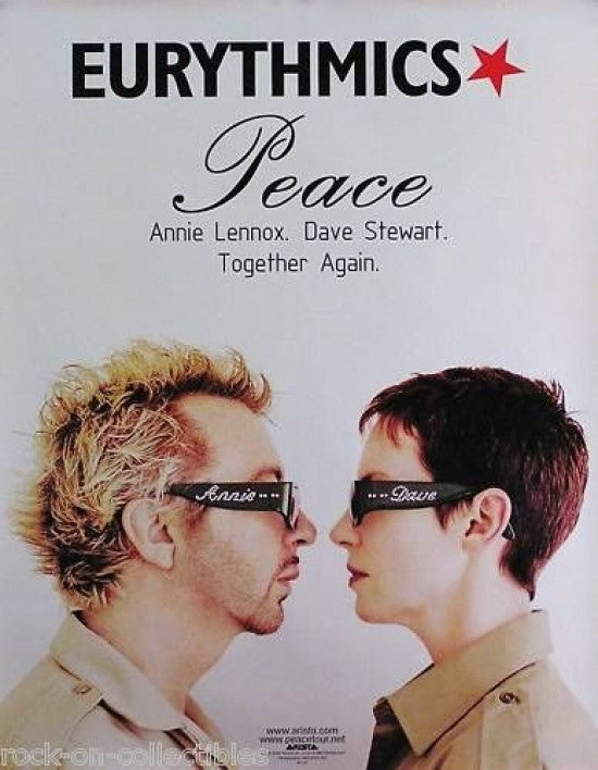 Eurythmics Peace Reproduction Poster - Rolled Print