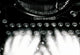 Close-up of a person's hands typing on a typewriter poster print