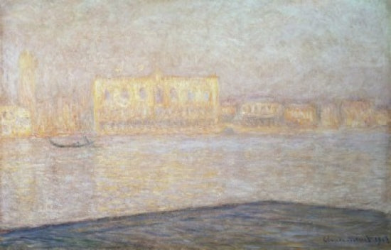 Duke's Palace Seen from San Giorgio art print by Claude Monet
