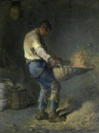 The Winnower (Le Vanneur) Poster Print by Jean Francois Millet - 19th Century Art