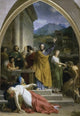 The Death of Sapphira Fine Art Print by Francis Eduard Picot, oil on canvas.