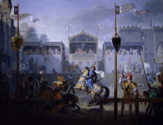 A Fourteenth Century Tournament art print by Pierre Henri Revoil.