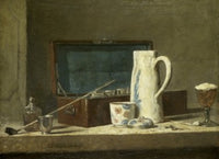 Smoking Kit with a Drinking Pot Poster Print by Jean-Sim - Classic French Art