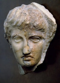Sculpture of Head Poster Print in multiple sizes