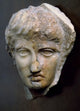 Sculpture of Head Poster Print in multiple sizes