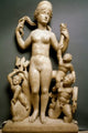 Venus, Two Cupids, and a Triton sculpture poster print showcasing classical art.
