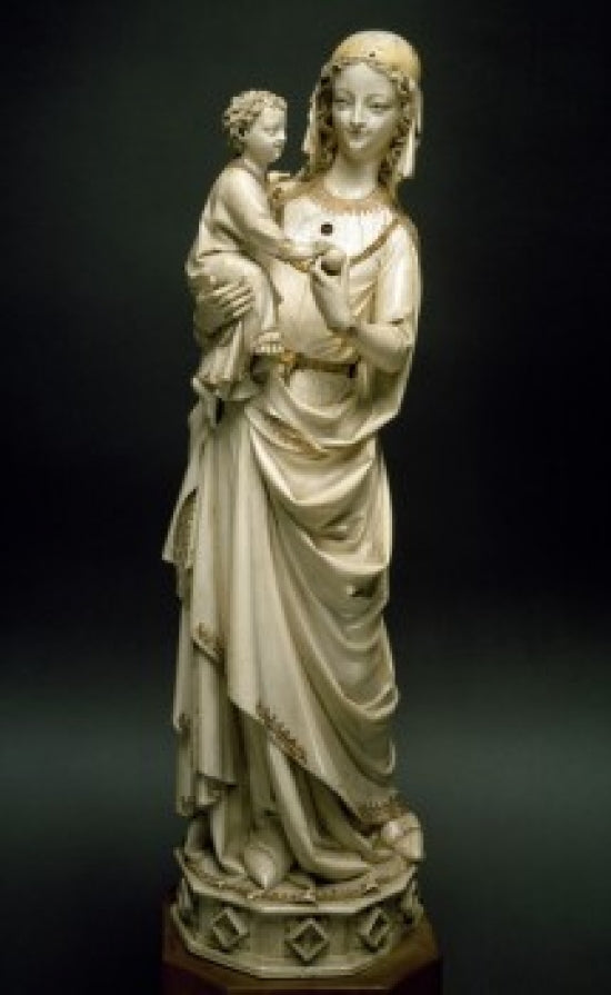 The Virgin and The Child Poster Print showcasing serene religious art.