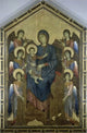 The Virgin and the Christ Child in Majesty Surrounded by Six Angels poster print by Cimabue