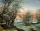 Winter Landscape Fine Art Print by Denis van Alsloot, 1610