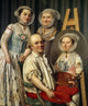 The Artist and His Family Art Print by Antoine Raspal