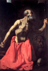 Saint Jerome art poster print by Francisco de Zurbaran, 17th century artwork