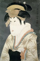 Japanese Woodcut Portrait of Woman Poster Print