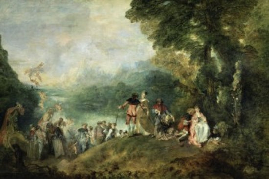 The Embarkation for Cythera art print by Jean Antoine Watteau