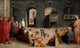 San Bernardino of Siena Preaching Poster Print by Domenico Beccafumi