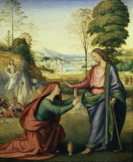 Noli Me Tangere poster print by Fra Bartolommeo showcasing Renaissance art.